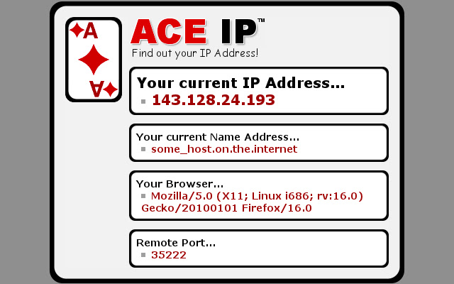 ACE IP Find Your IP Address from Chrome web store to be run with OffiDocs Chromium online ACE IP Find Your IP Address from Chrome web store to be run with OffiDocs Chromium online