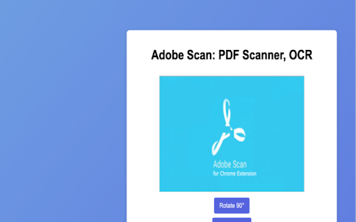 Adobe Scan: PDF Scanner, OCR from Chrome web store to be run with OffiDocs Chromium online Adobe Scan: PDF Scanner, OCR from Chrome web store to be run with OffiDocs Chromium online