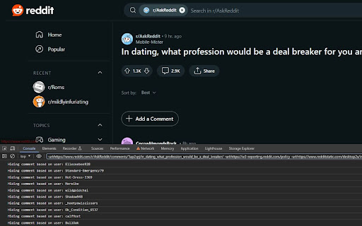 Advanced Reddit Filters from Chrome web store to be run with OffiDocs Chromium online Advanced Reddit Filters from Chrome web store to be run with OffiDocs Chromium online
