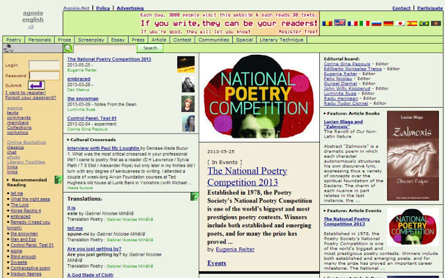 Agonia Poetry from Chrome web store to be run with OffiDocs Chromium online Agonia Poetry from Chrome web store to be run with OffiDocs Chromium online