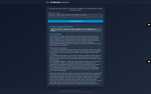 AI Model Advisor from Chrome web store to be run with OffiDocs Chromium online AI Model Advisor from Chrome web store to be run with OffiDocs Chromium online