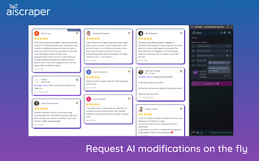AIScraper AI Powered No Code Web Scraping Tool from Chrome web store to be run with OffiDocs Chromium online AIScraper AI Powered No Code Web Scraping Tool from Chrome web store to be run with OffiDocs Chromium online