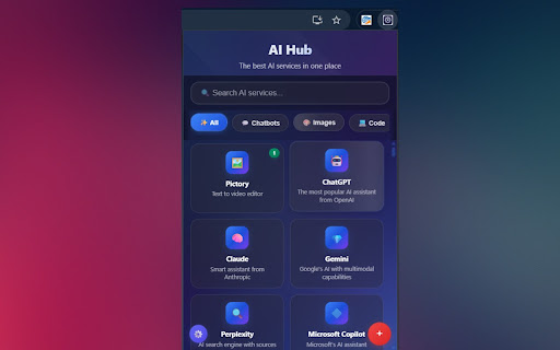 AI Services Hub from Chrome web store to be run with OffiDocs Chromium online AI Services Hub from Chrome web store to be run with OffiDocs Chromium online