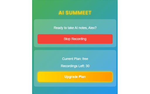 AI Summeet from Chrome web store to be run with OffiDocs Chromium online AI Summeet from Chrome web store to be run with OffiDocs Chromium online