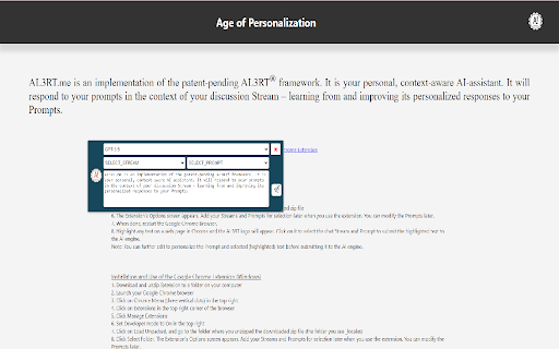 AL3RT Personalized! from Chrome web store to be run with OffiDocs Chromium online AL3RT Personalized! from Chrome web store to be run with OffiDocs Chromium online