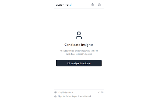 Algohire Talent Scout from Chrome web store to be run with OffiDocs Chromium online Algohire Talent Scout from Chrome web store to be run with OffiDocs Chromium online