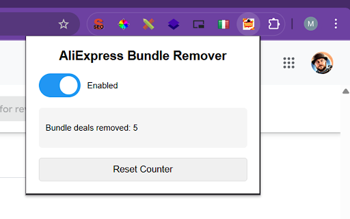 AliExpress Bundle Deals Search Results Remover from Chrome web store to be run with OffiDocs Chromium online AliExpress Bundle Deals Search Results Remover from Chrome web store to be run with OffiDocs Chromium online
