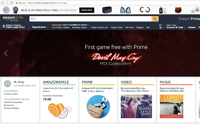 Always Shop on Amazon Smile from Chrome web store to be run with OffiDocs Chromium online Always Shop on Amazon Smile from Chrome web store to be run with OffiDocs Chromium online