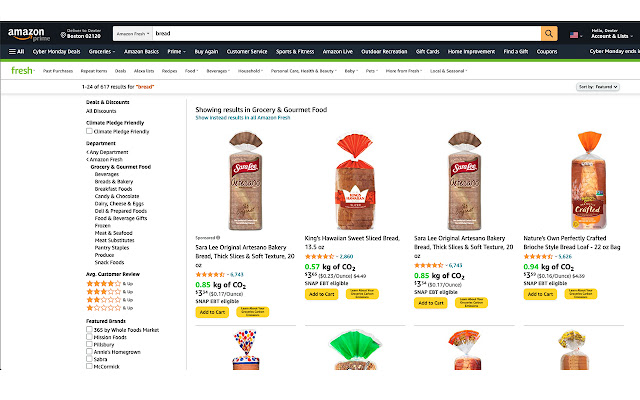 Amazon Fresh Carbon Cost from Chrome web store to be run with OffiDocs Chromium online Amazon Fresh Carbon Cost from Chrome web store to be run with OffiDocs Chromium online