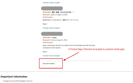Amazon Reviews Scraper from Chrome web store to be run with OffiDocs Chromium online Amazon Reviews Scraper from Chrome web store to be run with OffiDocs Chromium online