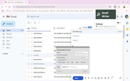+Ample AI Email Writer from Chrome web store to be run with OffiDocs Chromium online +Ample AI Email Writer from Chrome web store to be run with OffiDocs Chromium online