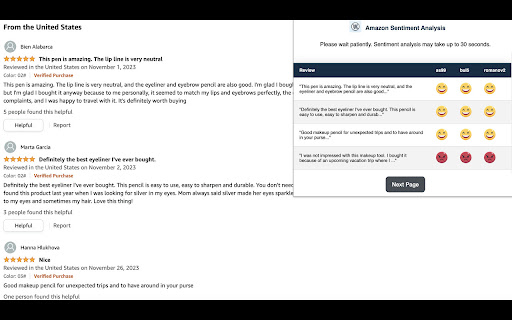 AMZSentiment from Chrome web store to be run with OffiDocs Chromium online AMZSentiment from Chrome web store to be run with OffiDocs Chromium online