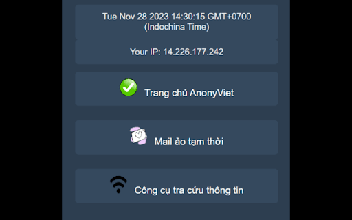 AnonyViet Tools from Chrome web store to be run with OffiDocs Chromium online AnonyViet Tools from Chrome web store to be run with OffiDocs Chromium online
