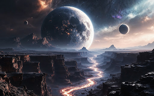 An otherworldly canyon stretches under an alien sky from Chrome web store to be run with OffiDocs Chromium online An otherworldly canyon stretches under an alien sky from Chrome web store to be run with OffiDocs Chromium online