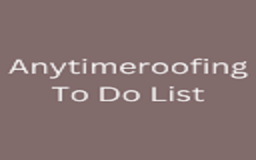 Anytimeroofing To Do List from Chrome web store to be run with OffiDocs Chromium online Anytimeroofing To Do List from Chrome web store to be run with OffiDocs Chromium online