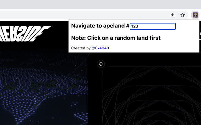 ApeLand GPS from Chrome web store to be run with OffiDocs Chromium online ApeLand GPS from Chrome web store to be run with OffiDocs Chromium online