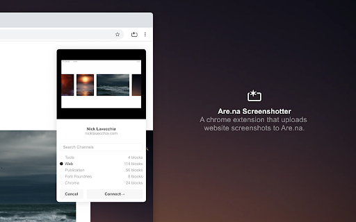 Are.na screenshotter from Chrome web store to be run with OffiDocs Chromium online Are.na screenshotter from Chrome web store to be run with OffiDocs Chromium online