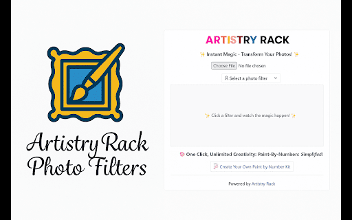 Artistry Rack Photo Filters from Chrome web store to be run with OffiDocs Chromium online Artistry Rack Photo Filters from Chrome web store to be run with OffiDocs Chromium online