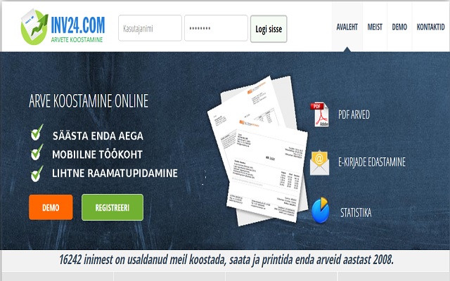Arve Koostamine Inv24 ga from Chrome web store to be run with OffiDocs Chromium online Arve Koostamine Inv24 ga from Chrome web store to be run with OffiDocs Chromium online