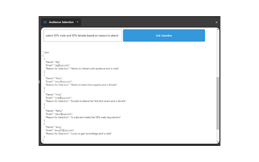 Audience Selection from Chrome web store to be run with OffiDocs Chromium online Audience Selection from Chrome web store to be run with OffiDocs Chromium online