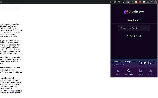 Audioread (formerly Audiblogs) from Chrome web store to be run with OffiDocs Chromium online Audioread (formerly Audiblogs) from Chrome web store to be run with OffiDocs Chromium online
