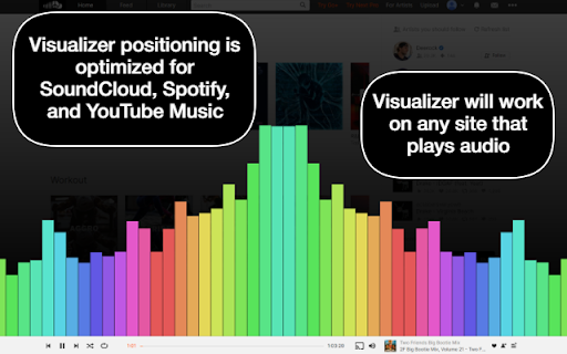 Audio Visualizer AudioVibe from Chrome web store to be run with OffiDocs Chromium online Audio Visualizer AudioVibe from Chrome web store to be run with OffiDocs Chromium online