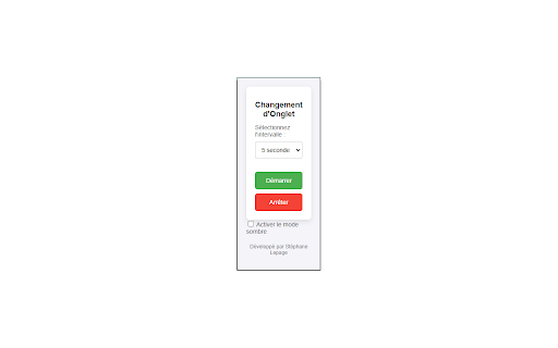 Automatiser le Changement dOnglet from Chrome web store to be run with OffiDocs Chromium online Automatiser le Changement dOnglet from Chrome web store to be run with OffiDocs Chromium online