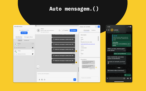 AutoMensagem from Chrome web store to be run with OffiDocs Chromium online AutoMensagem from Chrome web store to be run with OffiDocs Chromium online
