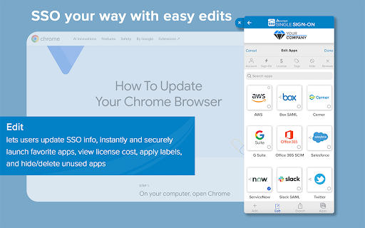 Avatier Single Sign On from Chrome web store to be run with OffiDocs Chromium online Avatier Single Sign On from Chrome web store to be run with OffiDocs Chromium online