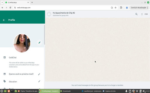 Baixar Numeros de grupos do WhatsApp from Chrome web store to be run with OffiDocs Chromium online Baixar Numeros de grupos do WhatsApp from Chrome web store to be run with OffiDocs Chromium online