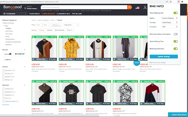 Banggood Dropshipping from Chrome web store to be run with OffiDocs Chromium online Banggood Dropshipping from Chrome web store to be run with OffiDocs Chromium online