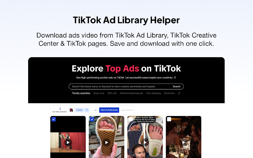 Best TikTok Ad Helper from Chrome web store to be run with OffiDocs Chromium online Best TikTok Ad Helper from Chrome web store to be run with OffiDocs Chromium online