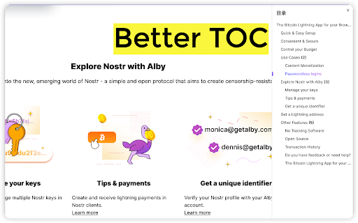 Better TOC from Chrome web store to be run with OffiDocs Chromium online Better TOC from Chrome web store to be run with OffiDocs Chromium online