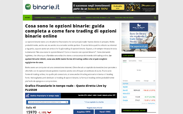 Binarie.it Opzioni Binarie from Chrome web store to be run with OffiDocs Chromium online Binarie.it Opzioni Binarie from Chrome web store to be run with OffiDocs Chromium online