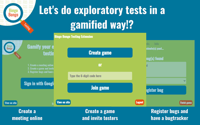 Bingo Bongo Testing Extension from Chrome web store to be run with OffiDocs Chromium online Bingo Bongo Testing Extension from Chrome web store to be run with OffiDocs Chromium online