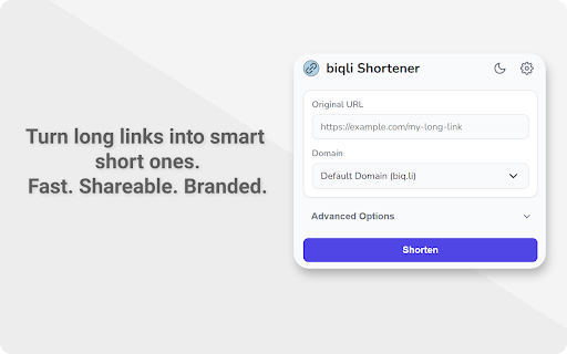 Biqli Shortener from Chrome web store to be run with OffiDocs Chromium online Biqli Shortener from Chrome web store to be run with OffiDocs Chromium online
