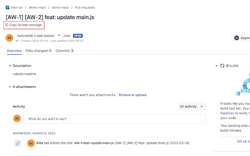 Bitbucket PR review from Chrome web store to be run with OffiDocs Chromium online Bitbucket PR review from Chrome web store to be run with OffiDocs Chromium online