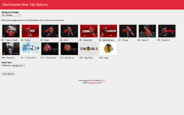 Blackhawks New Tab from Chrome web store to be run with OffiDocs Chromium online Blackhawks New Tab from Chrome web store to be run with OffiDocs Chromium online