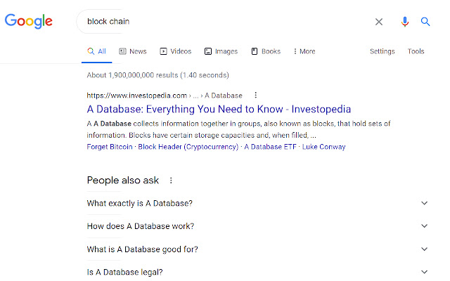 BlockChain is a database with more rules from Chrome web store to be run with OffiDocs Chromium online BlockChain is a database with more rules from Chrome web store to be run with OffiDocs Chromium online