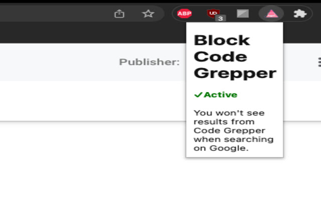 Block Code Grepper from Chrome web store to be run with OffiDocs Chromium online Block Code Grepper from Chrome web store to be run with OffiDocs Chromium online