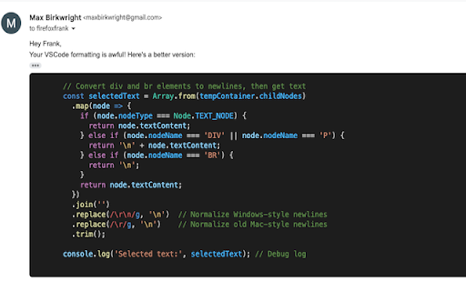 Blocky: Code Blocks in Gmail from Chrome web store to be run with OffiDocs Chromium online Blocky: Code Blocks in Gmail from Chrome web store to be run with OffiDocs Chromium online