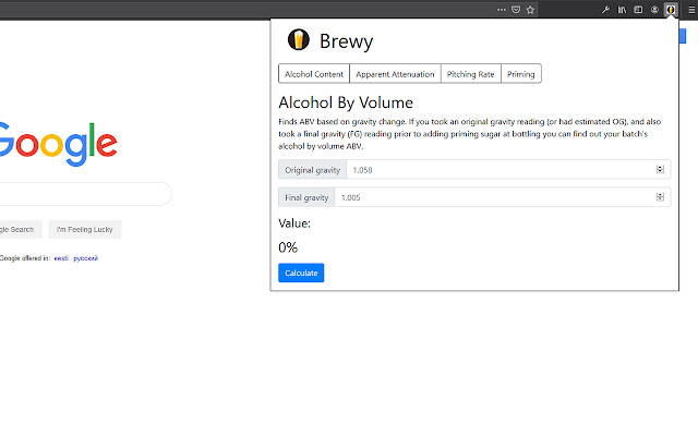 Brewy from Chrome web store to be run with OffiDocs Chromium online Brewy from Chrome web store to be run with OffiDocs Chromium online