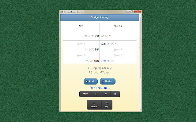 Bridge Scoring from Chrome web store to be run with OffiDocs Chromium online Bridge Scoring from Chrome web store to be run with OffiDocs Chromium online