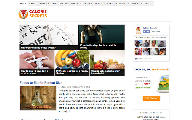 Calorie Secrets from Chrome web store to be run with OffiDocs Chromium online Calorie Secrets from Chrome web store to be run with OffiDocs Chromium online