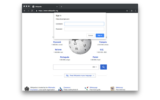 Cancel Authentication Prompts from Chrome web store to be run with OffiDocs Chromium online Cancel Authentication Prompts from Chrome web store to be run with OffiDocs Chromium online
