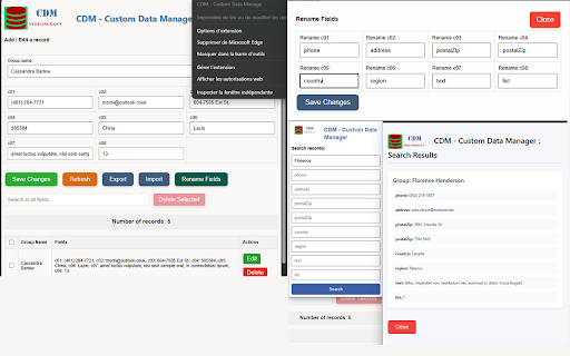 CDM Custom Data Manage from Chrome web store to be run with OffiDocs Chromium online CDM Custom Data Manage from Chrome web store to be run with OffiDocs Chromium online