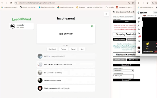 Chat Capture Flashcards from Chrome web store to be run with OffiDocs Chromium online Chat Capture Flashcards from Chrome web store to be run with OffiDocs Chromium online