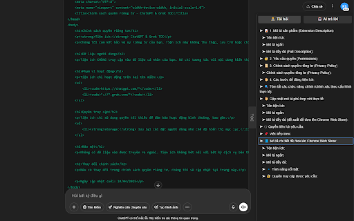 ChatGPT Grok TOC from Chrome web store to be run with OffiDocs Chromium online ChatGPT Grok TOC from Chrome web store to be run with OffiDocs Chromium online