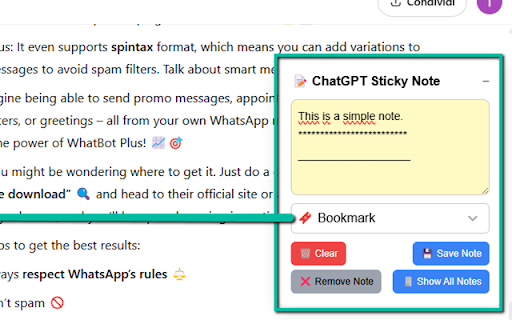 ChatGPT Sticky Notes from Chrome web store to be run with OffiDocs Chromium online ChatGPT Sticky Notes from Chrome web store to be run with OffiDocs Chromium online