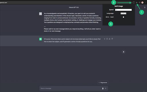 Chat GPT voice from Chrome web store to be run with OffiDocs Chromium online Chat GPT voice from Chrome web store to be run with OffiDocs Chromium online